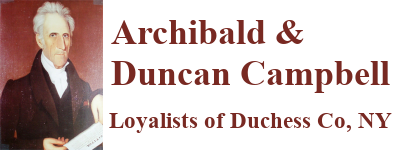 Archibald & Duncan Campbell: Loyalists of Dutchess County, NY